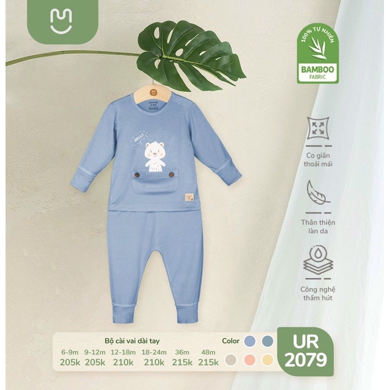 UALAROGO - Bộ quần áo dài tay Ualarogo cho bé trai/bé gái