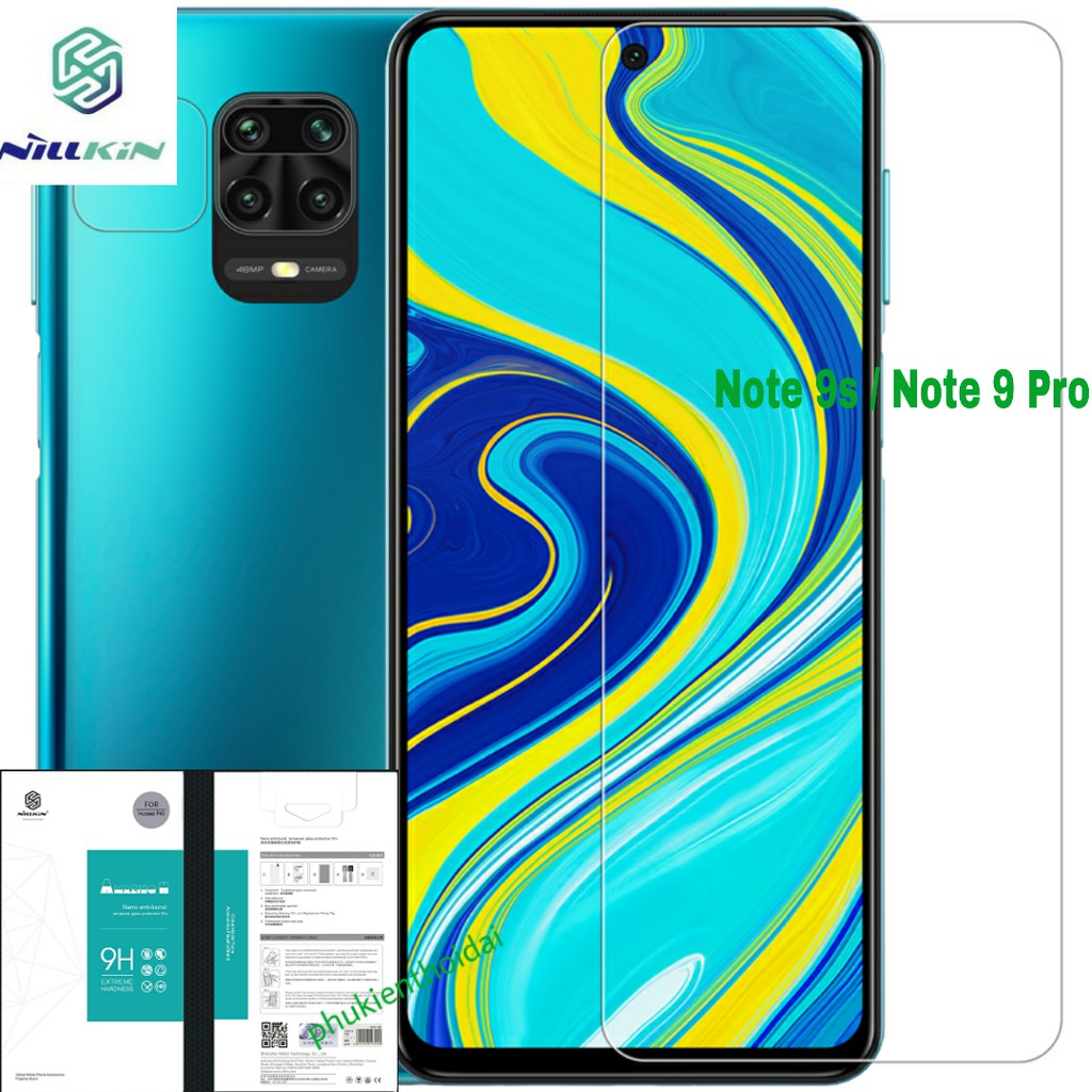 Cường lực Redmi Note 9s / Note 9 Pro  FREESHIP Từ 50k hiệu Nillkin 9H Trong suốt trơn mượt hạn chế vân ( check code )