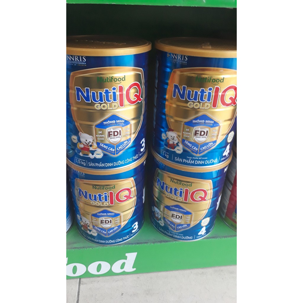 Sữa Nuti IQ Gold 4 1.5kg FDI mẫu mới