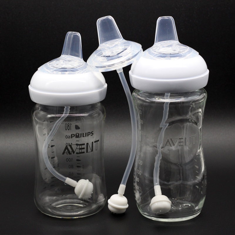 Philips Avent Núm Vú Giả Có Ống Hút Cho Bình Sữa Em Bé