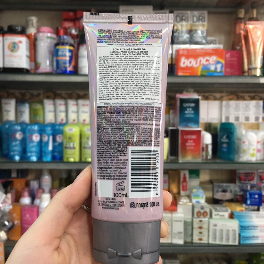 Sữa Rửa Mặt Làm Sáng Da L'Oreal Paris White Perfect 100ml