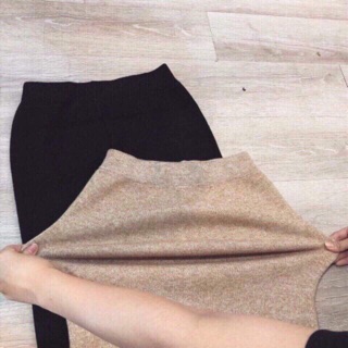 Chân váy len mịn dáng bút chì
