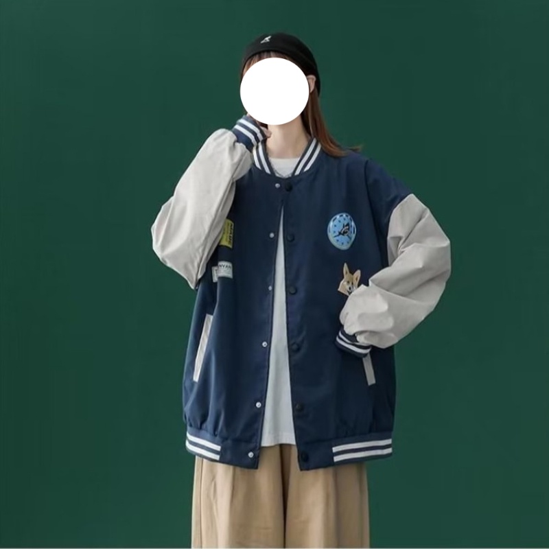 Áo Khoác Bóng Chày Phối Màu Sắc Tương Phản Phong Cách Hàn Quốc Cho Nam Size M-2XL