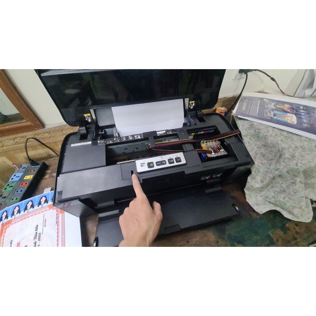 Dung cụ chụp hút hộp mực ngâm vệ sinh đầu phun Canon epson