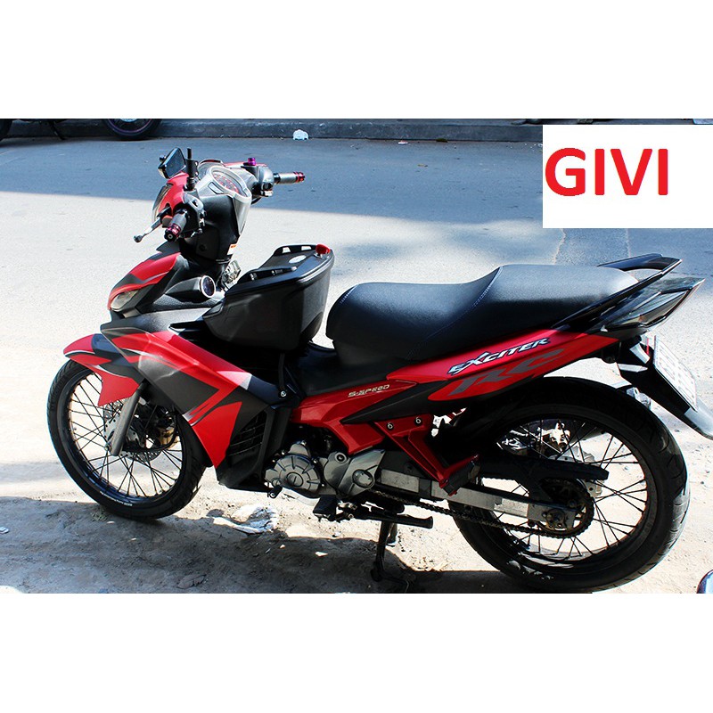 COMBO THÙNG GIỮA GIVI G10N KÈM PÁT GẮN CHO XE YAMAHA EXCITER 150