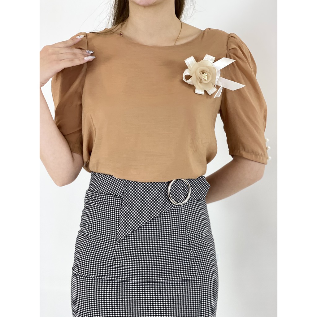 [Mã WASTUP giảm 10% tối đa 30K đơn 99K] Áo sơ mi nữ công sở tay lỡ EMVY- H8 | BigBuy360 - bigbuy360.vn