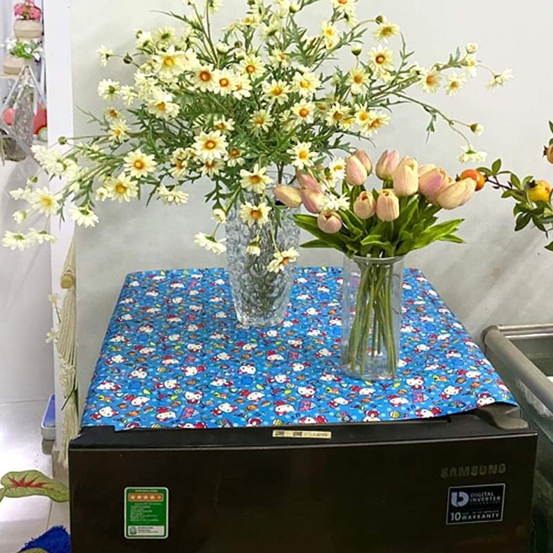 Tấm phủ tủ lạnh VẢI DÀY có túi 2 bên,vải chống thấm nước,chống bụi bẩn LOẠI TỐT