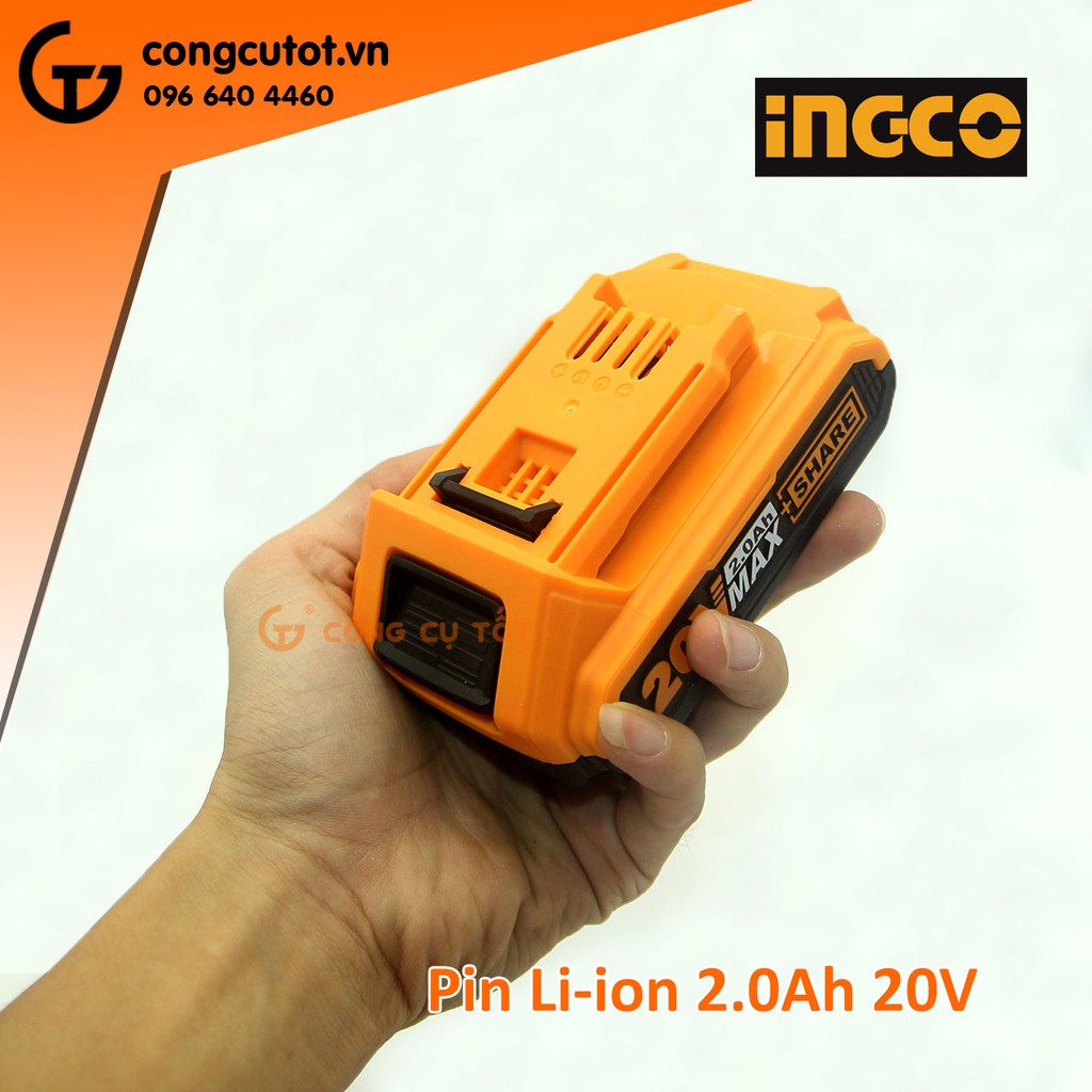 Pin litium 2Ah 20V FBLI2001 cho dụng cụ cầm tay Ingco