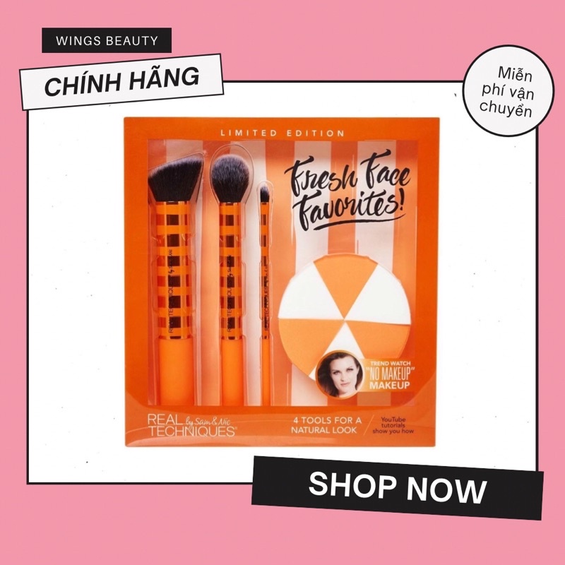 Bộ trang điểm REAL TECHNQUES Fresh Face Favorites