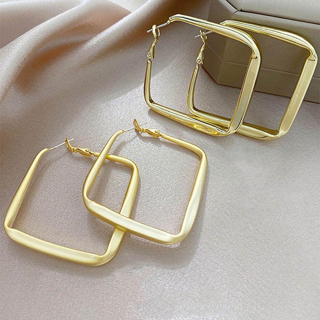 Khuyên Tai Vòng Lớn MXMUSTY|Khuyên Tai Hình Học Phong Cách Punk Hàn Quốc Quyến Rũ Cho Nữ