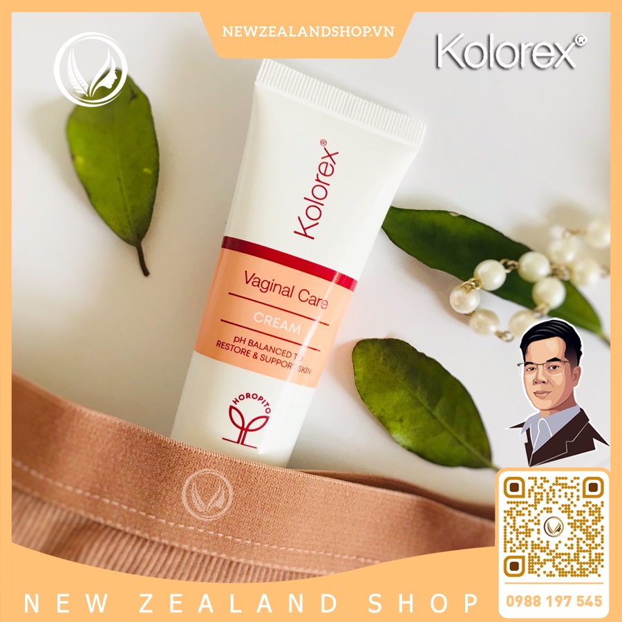 Kem thoa dưỡng ẩm vùng kín, kem bôi ngứa, nấm candida Kolorex Vaginal Cream new zealand 50g