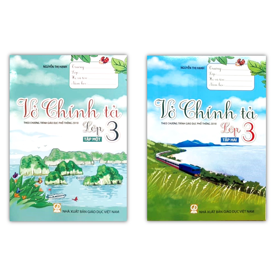 Sách - Combo Vở chính tả lớp 3 ( Tập 1 + Tập 2 )