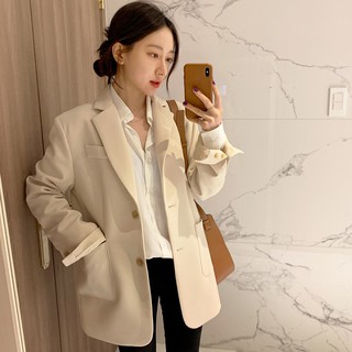 (ORDER) Áo khoác vest nữ Hàn Quốc đơn giản thanh lịch sang trọng đứng form - Có ảnh thật