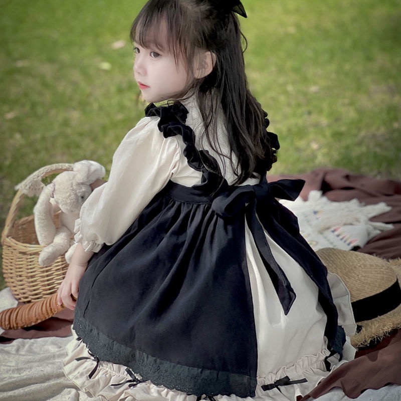 Bộ Đầm Hai Món Phong Cách Công Chúa Châu Âu Cổ Điển Mẫu Mới 2022 Dành Cho Bé Gái