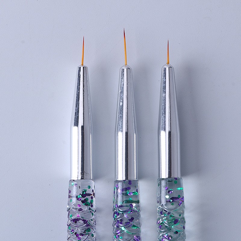 Set 3 cọ vẽ móng ROU BAO trang trí nghệ thuật chuyên nghiệp