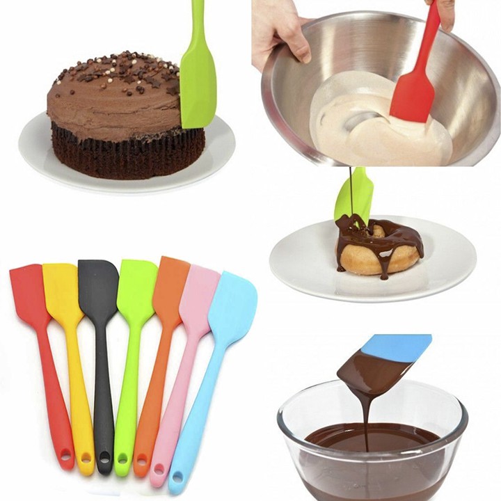 Cây vét bột dẻo - Silicone Spatula 27cm