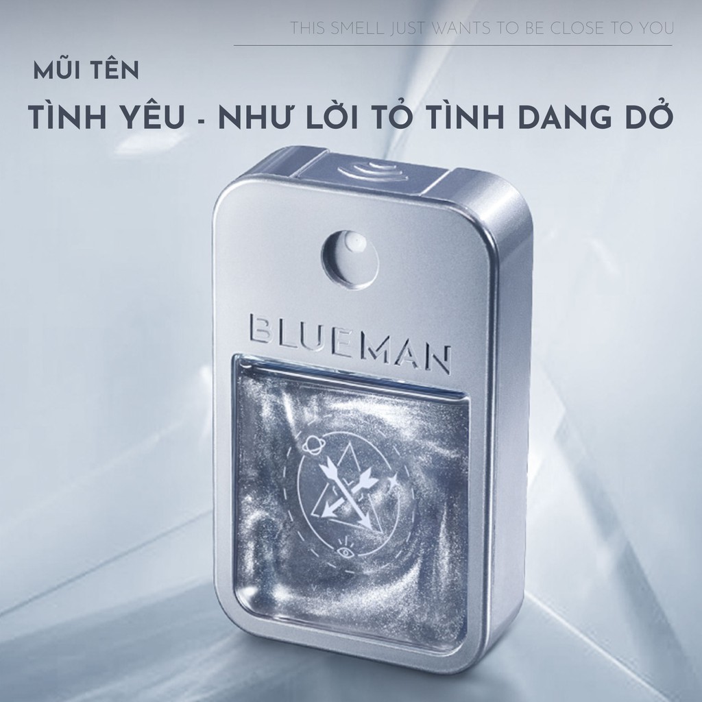 Nước Hoa Nam Mini BLUEMAN, Chai Bỏ Túi Tiện Dụng Hương Thơm Lịch Lãm, Lưu Hương Đến 12H - 30ml