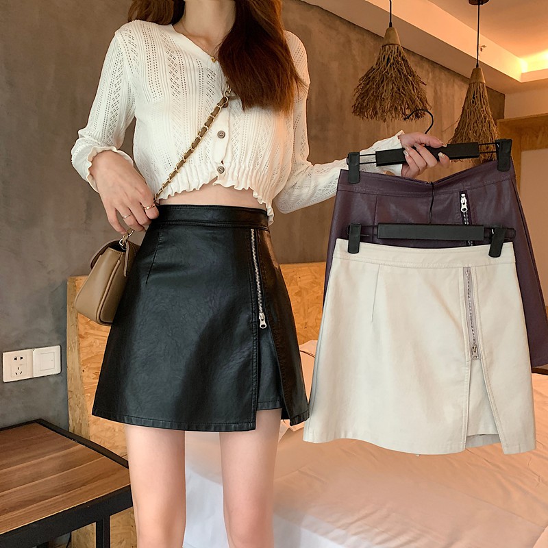 Chân Váy Chữ A Lưng Cao Thời Trang Cho Nữ