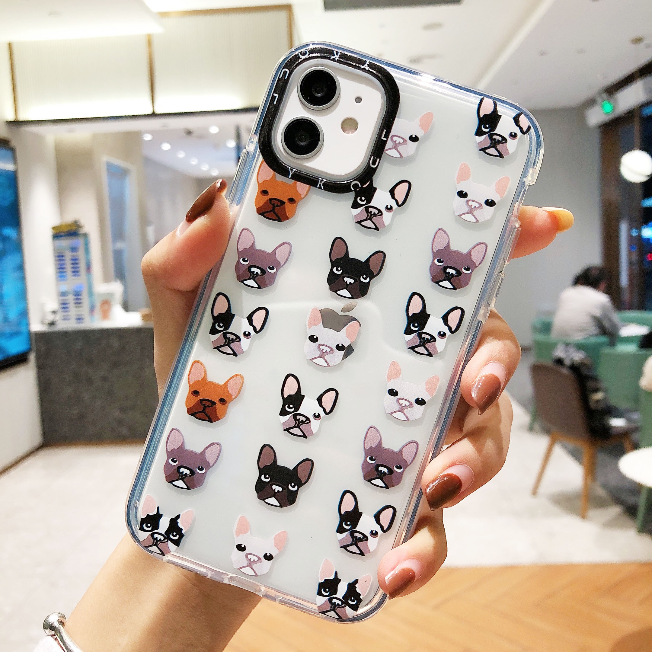 Iphone 12 11 Pro Max Se 2020 Xs Max Xr 6s 8 7 Plus 12 Mini ốp điện thoại Tpu Chống Sốc Trong Suốt In Hình Chú Chó Dễ Thương Cho | BigBuy360 - bigbuy360.vn