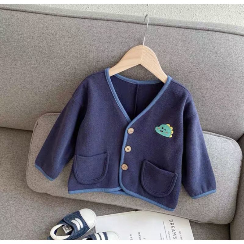 Áo Len Cardigan Cho Bé Từ 8-18kg Chất Len Cổ Chữ V Đáng Yêu