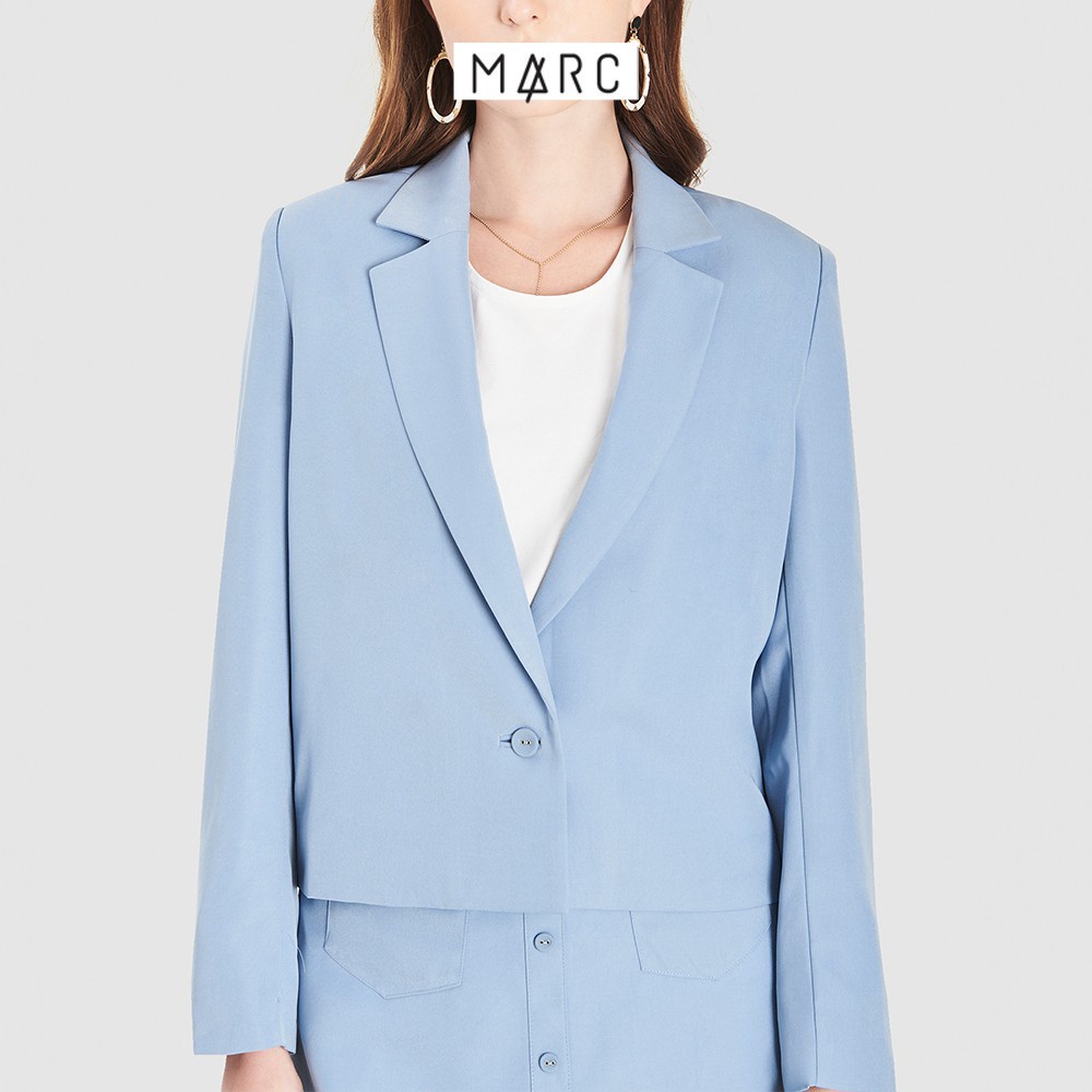 Áo blazer nữ MARC FASHION crop cài 1 nút CBVH0602