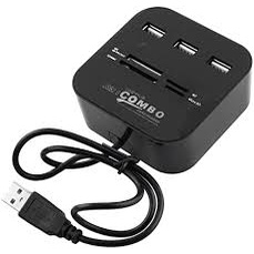 Combo hub usb 2.0 + card reader (204+11)