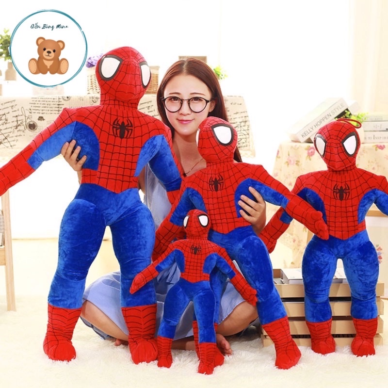 Gấu Bông Người Nhện Spider Man - Siêu Nhân Người Nhện Cho Bé - Gấu Bông Mina