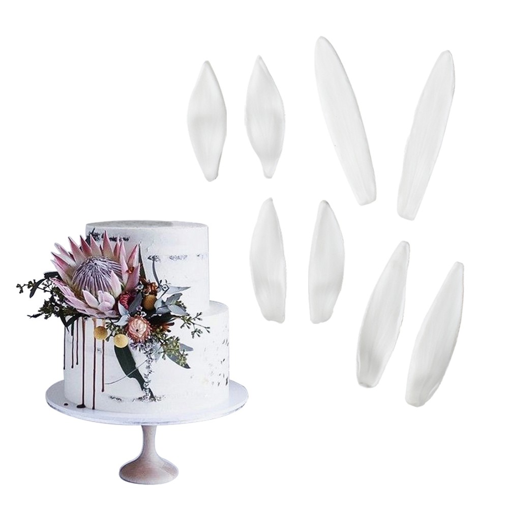 KALAIEN King Protea Khuôn Đường Silicon Thủ Công Khuôn DIY Gumpaste Hoa Trang Trí Bánh