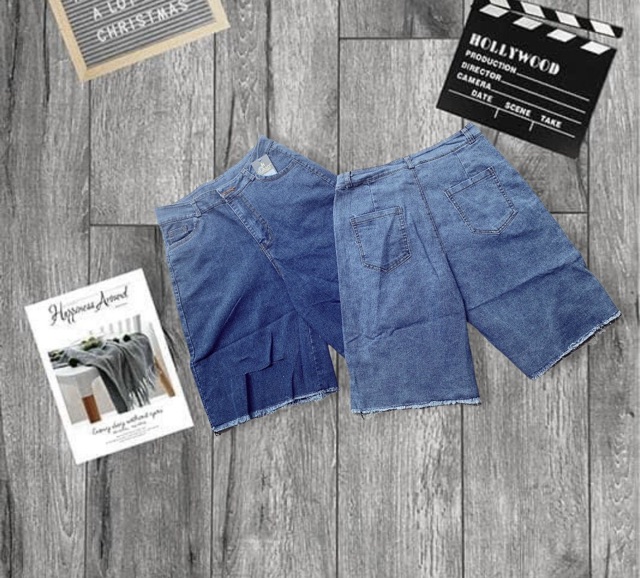 Quần short jean mềm ( kèm ảnh chụp dưới nền)