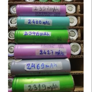 Cell pin 18650 2300 đến 2400mah