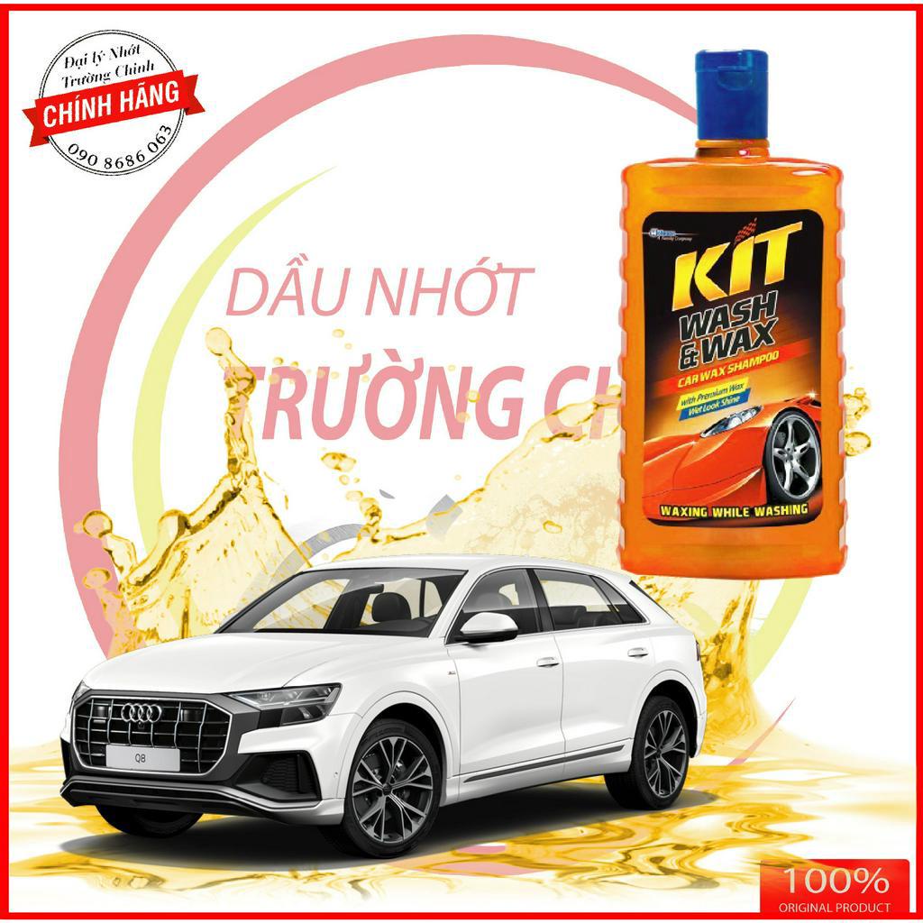 Xà bông rửa xe, phủ bóng nước sơn KIT WASH &amp; WAX 500ML hàng nhập khẩu