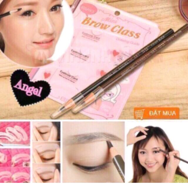 Chì xé No 1818 và khuôn kẻ mày 3 dáng