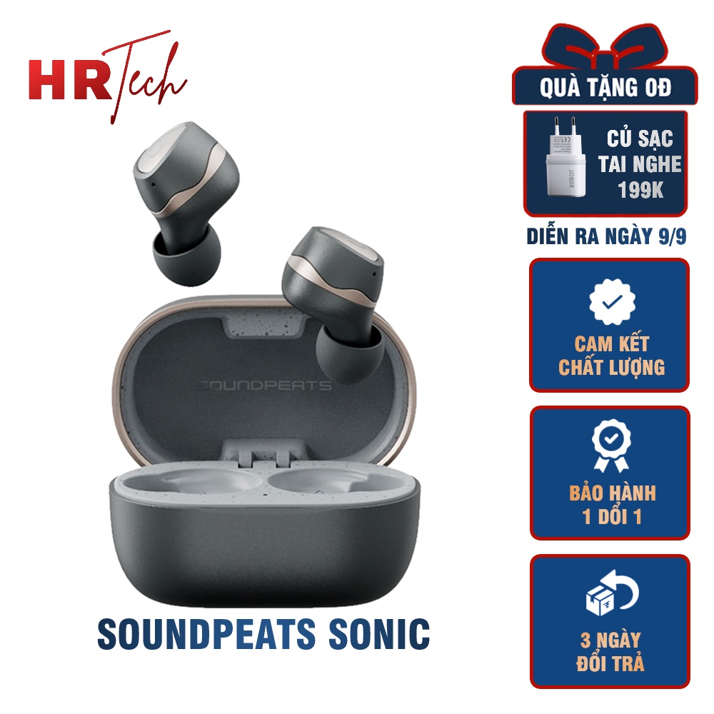 Tai nghe Không Dây Soundpeats Sonic Mirroring Bluetooth V5.2 APTX Adaptive Game Mode