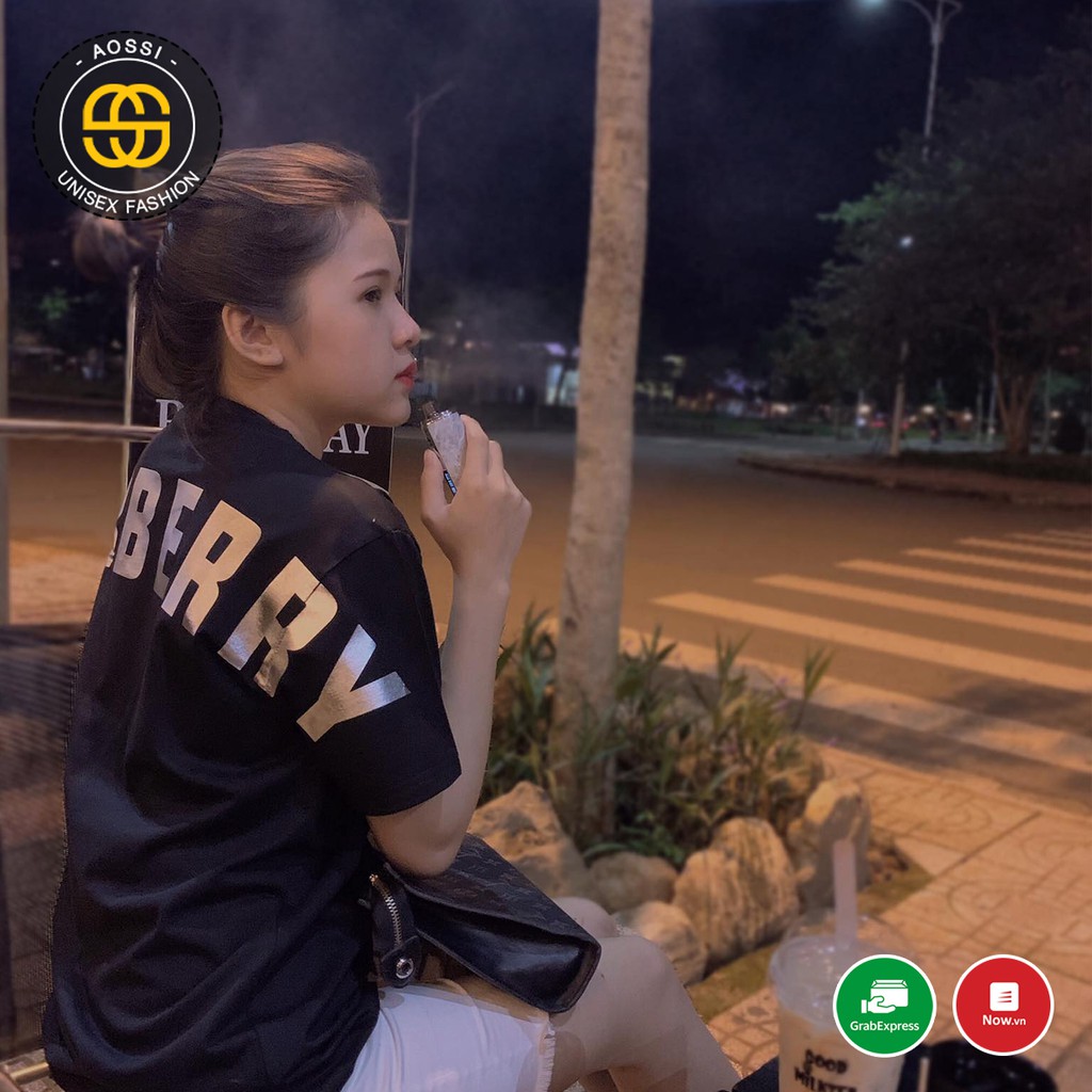 Áo Thun Tay Lỡ Unisex Phản Quang Nam Nữ From Rộng AOSSI - Áo thun phản quang tráng gương kẽm bạc - vải Cotton dày mịn | BigBuy360 - bigbuy360.vn