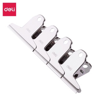 Kẹp inox Deli 9533 76mm (vỉ 4 chiếc)