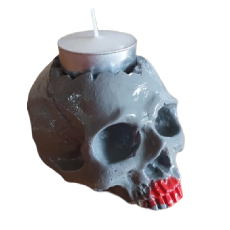 Khuôn Làm Nến Bằng Silicone Hình Đầu Lâu Không Biến Dạng Siêu Bền