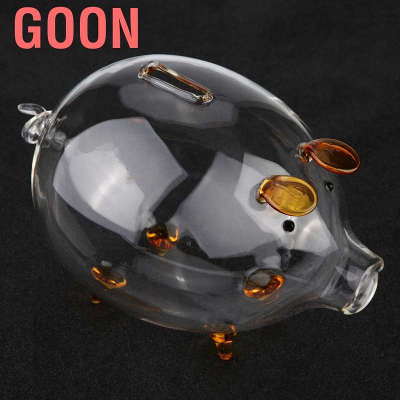 GOON Ống Heo Tiết Kiệm Thủy Tinh Cho Bé