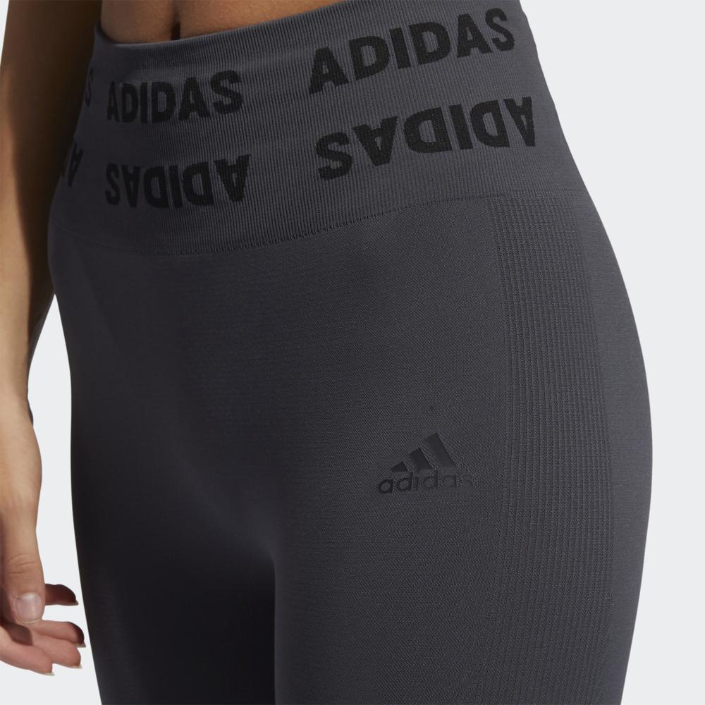 Quần Bó adidas TRAINING Nữ Quần bó tập luyện 7/8 cạp cao Aeroknit Màu xám GL1119