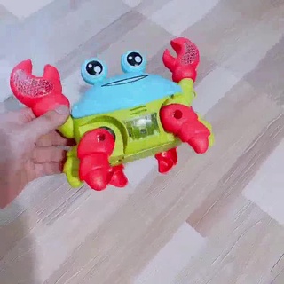 ĐỒ CHƠI CON CUA CHẠY PIN CÓ NHẠC PHÁT SÁNG CHO BÉ