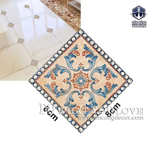 Combo 10 Miếng Decal Hoa Văn Gạch Bông Nghệ Thuật 8x8 Cm ( Nhiều Mẫu )