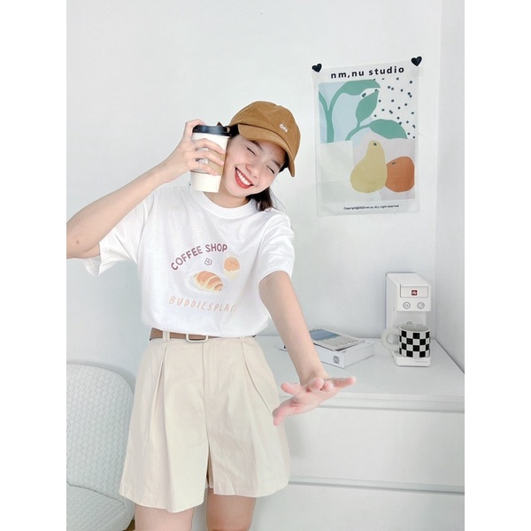 ATTK1007-Áo thun in hình Coffee shop