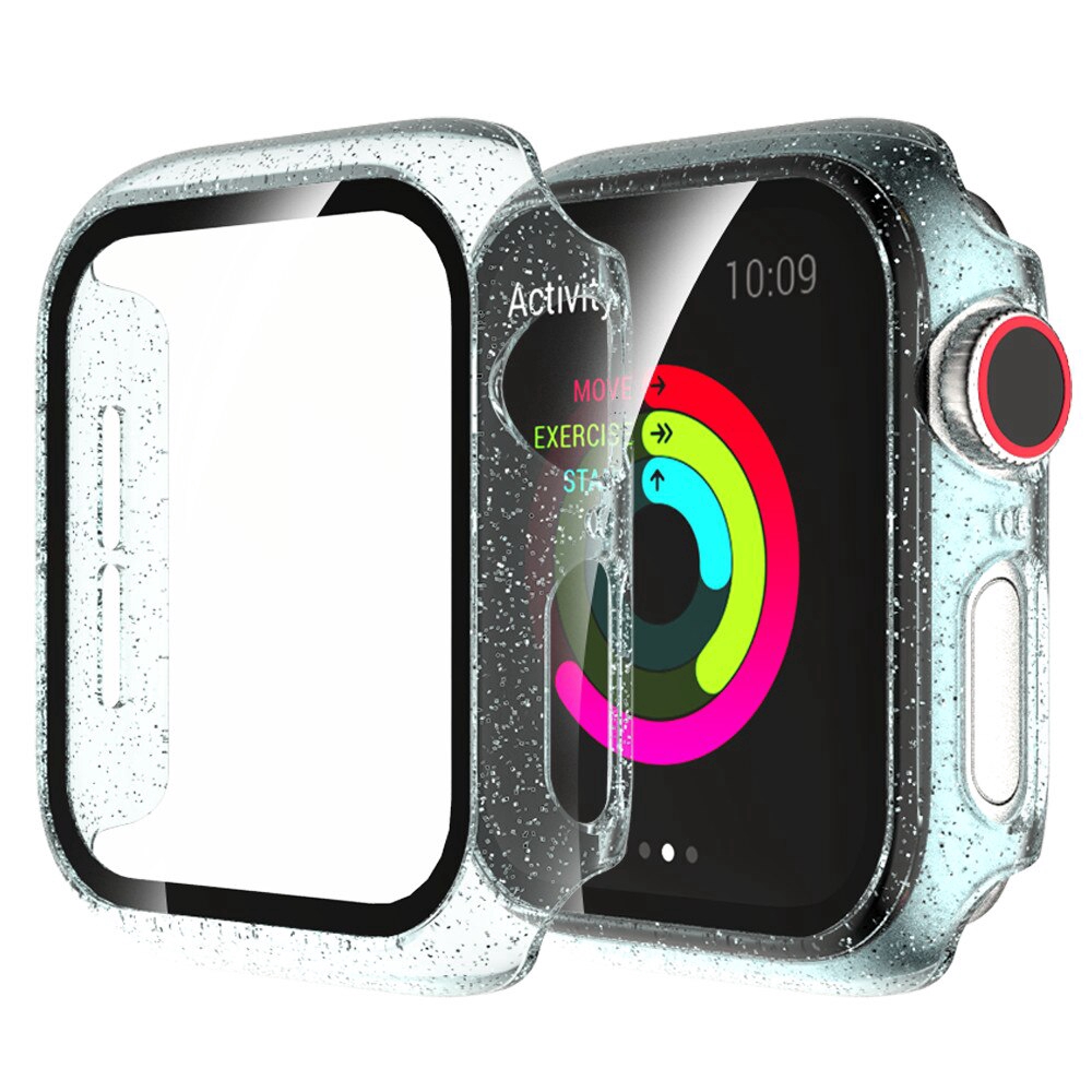 Vỏ Pc + 9h Tempered Glass Cover For Apple Watch Series 5 4 3 2 Iwatch 40 / 44mm 38 / 42mm
