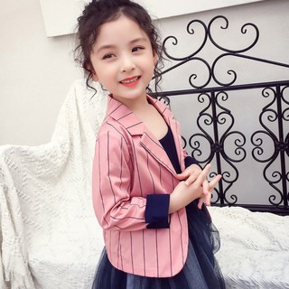 Áo Khoác Blazer Phối Nút Dành Cho Bé Gái