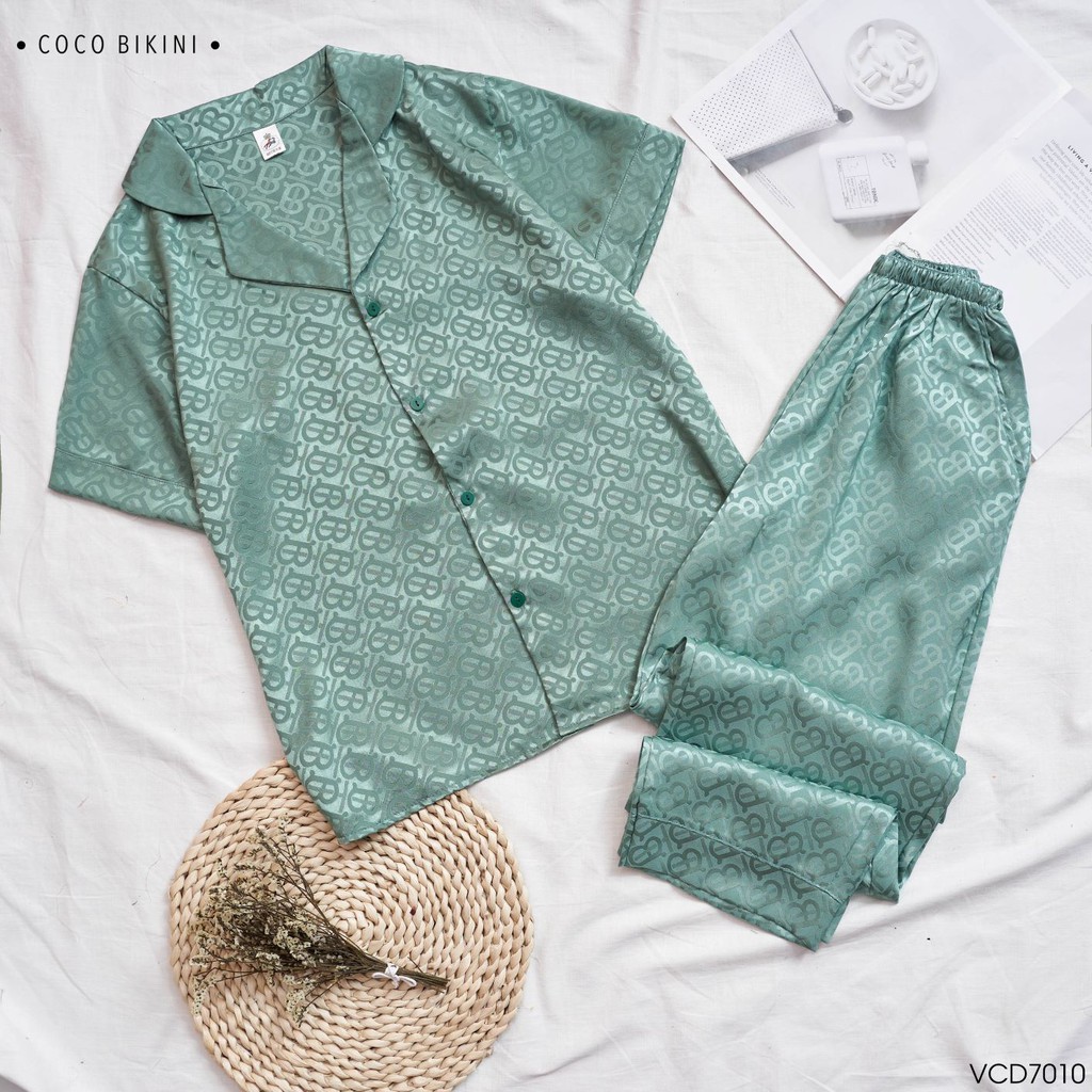 𝑪𝑶𝑪𝑶 𝑩𝑰𝑲𝑰𝑵𝑰 Bộ Đồ Ngủ - Đồ Mặc Nhà Lụa Gấm ( VCD7010 ) | BigBuy360 - bigbuy360.vn