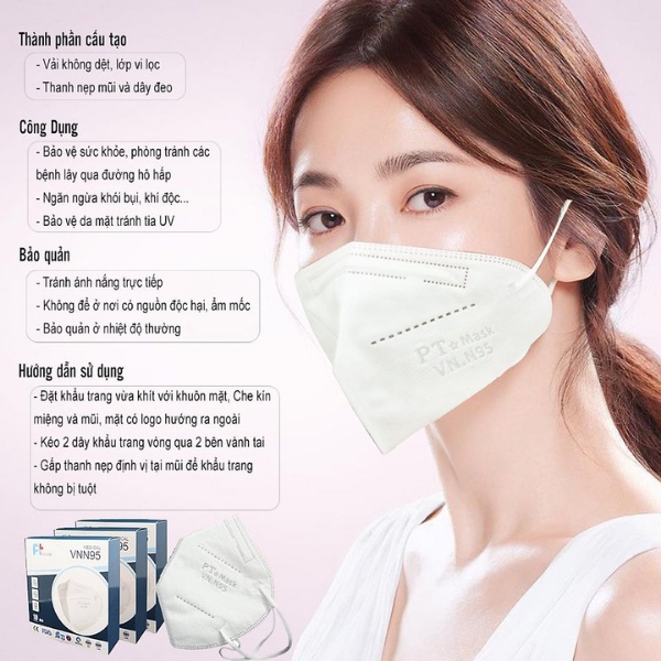 Khẩu trang N95 / Khẩu trang 3D hàng chính hãng công ty, chống bụi mịn và kháng khuẩn