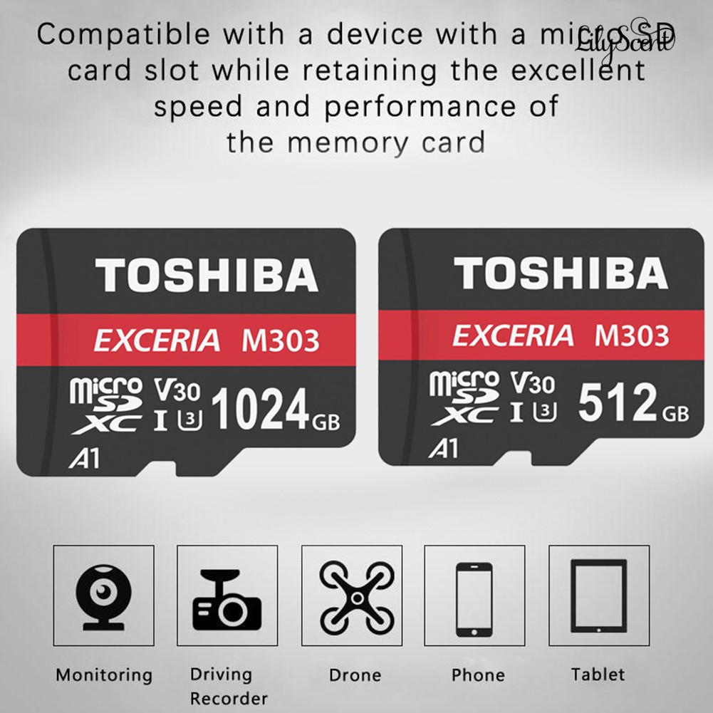 Thẻ Nhớ Oshiba 512g / 1t U3 Tf Micro Cho Điện Thoại / Máy Ảnh