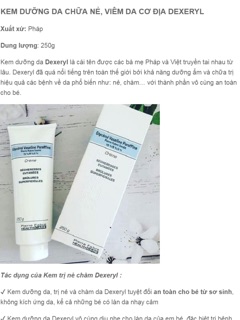 Kem dưỡng da trị nẻ Dexeryl