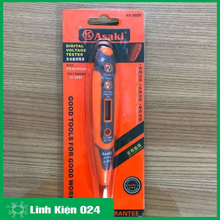 Bút thử điện Asaki AK-9059 hiển thị màn hình điện tử cao cấp