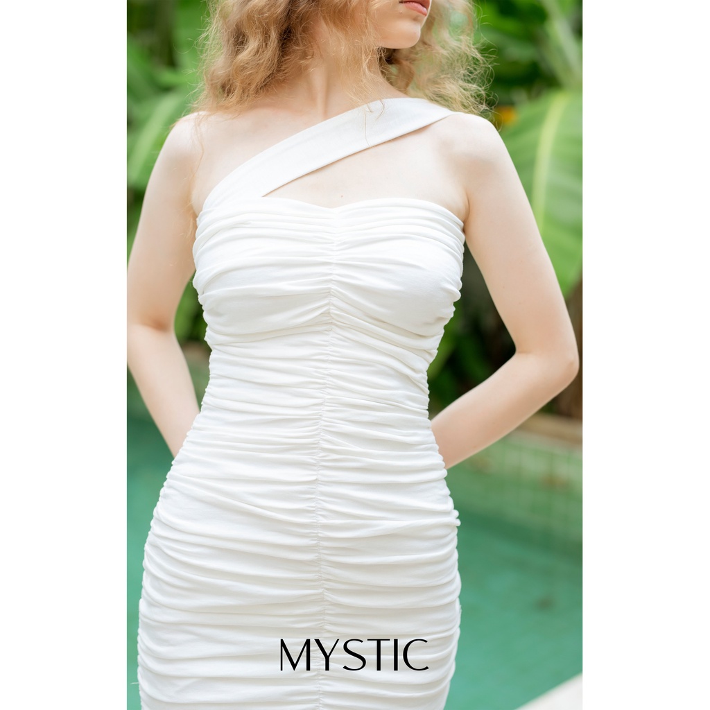 Đầm body cúp ngực trắng thiết kế Mysticcollection ĐBT00020722