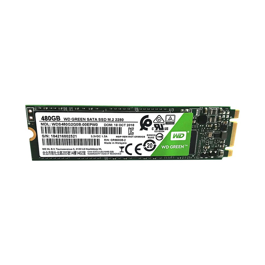 Ổ cứng SSD 480GB WD M2 2280 Green tốc độ cao - FPT phân phối